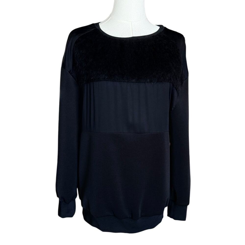 Costume National Black Sweatshirt Size 38 Authentic Made in Italy Long Sleeves